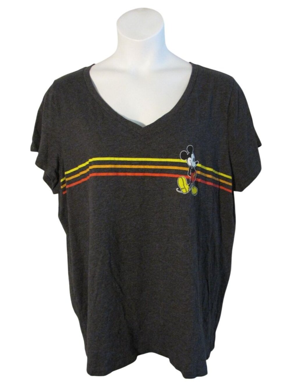 Torrid Disney 3 3X Mickey Mouse Retro Look Knit Shirt Top Tee T-Shirt